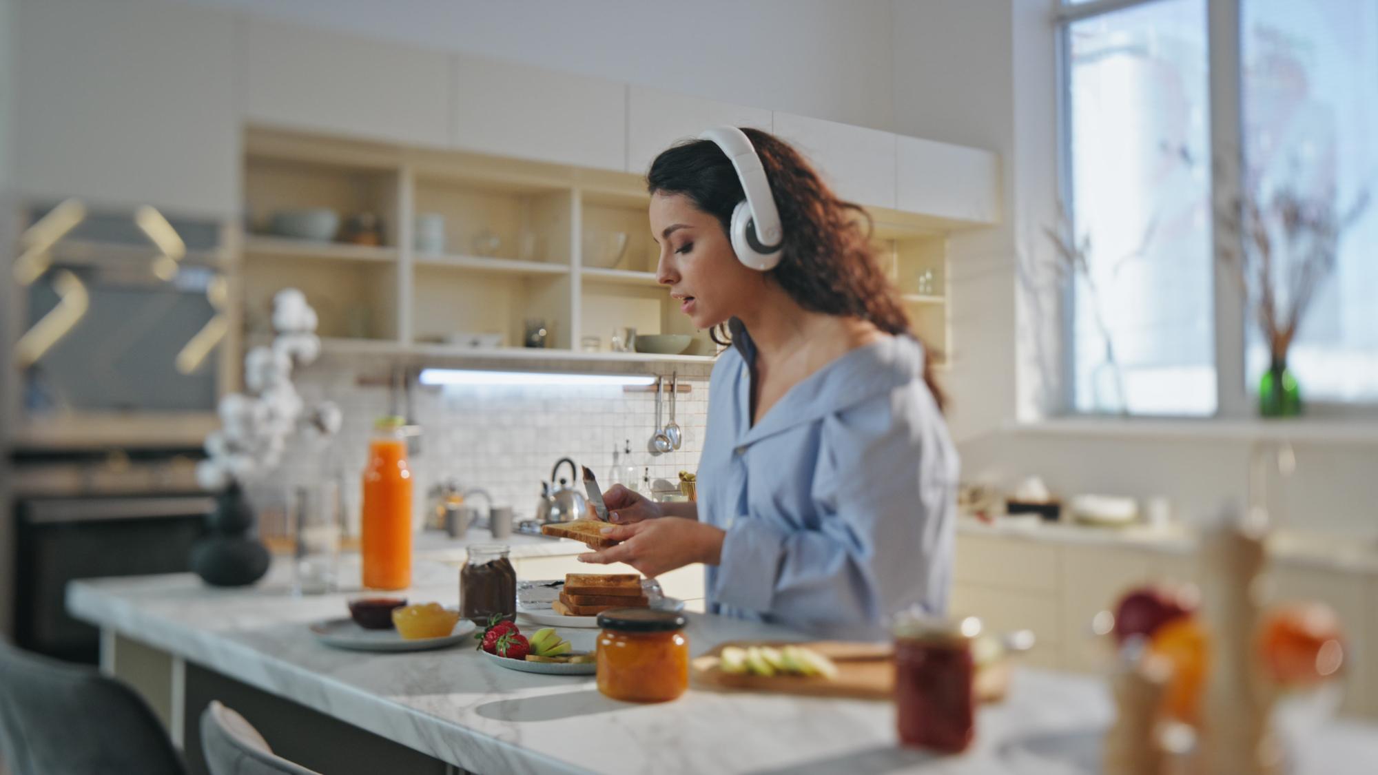 Cozy studio interior used for live cooking classes